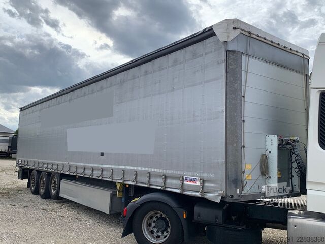 Nyitott ponyvás félpótkocsi SCHMITZ CARGOBULL SCS24/6 Standard_ Power Curtain_ Liftachse