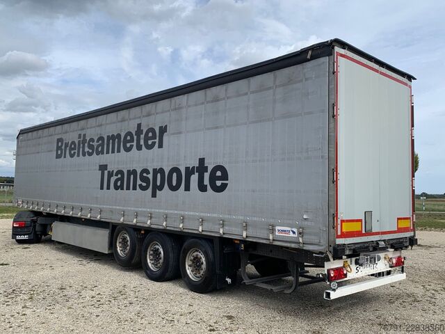 Nyitott ponyvás félpótkocsi SCHMITZ CARGOBULL SCS24/6 Standard_ Power Curtain_ Liftachse