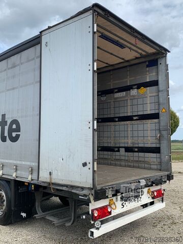 Nyitott ponyvás félpótkocsi SCHMITZ CARGOBULL SCS24/6 Standard_ Power Curtain_ Liftachse