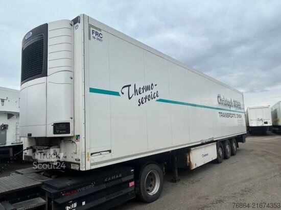 Semirremolque de plataforma baja KRONE SD COOL LINER, CARRIER VECTOR 1550 DOPPELSTOCK