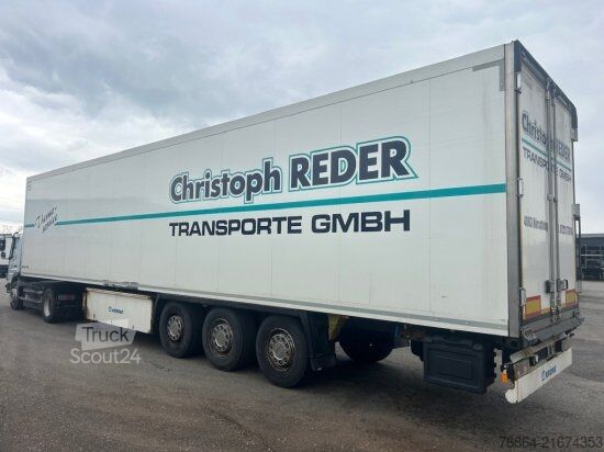 Semirremolque de plataforma baja KRONE SD COOL LINER, CARRIER VECTOR 1550 DOPPELSTOCK