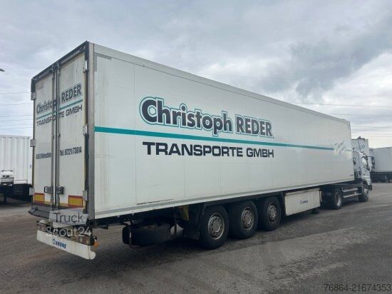 Semirremolque de plataforma baja KRONE SD COOL LINER, CARRIER VECTOR 1550 DOPPELSTOCK