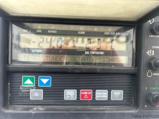 Semirremolque de plataforma baja KRONE SD COOL LINER, CARRIER VECTOR 1550 DOPPELSTOCK