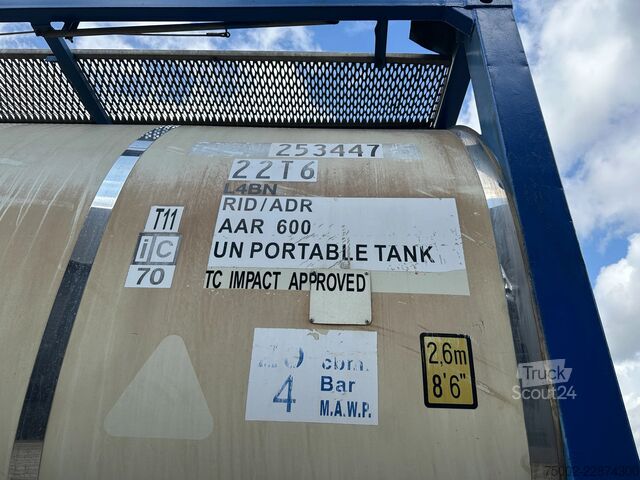 Conteneur-citerne CIMC 20FT ISO 25.000L / UN PORTABLE  T11 / 2.5Y + CS...