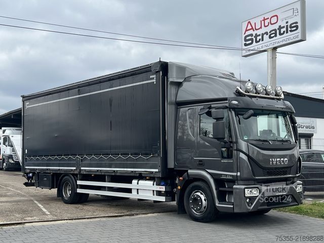 LKW mit Pritsche & Plane IVECO EC ML120E25 ACC Klima Kamera Navi LBW 7,7m