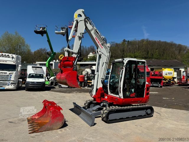 Miniescavatore TAKEUCHI TB 370 Powertilt 3xSchaufeln Neue Gummiketten
