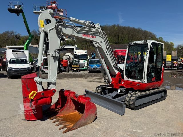 Miniescavatore TAKEUCHI TB 370 Powertilt 3xSchaufeln Neue Gummiketten