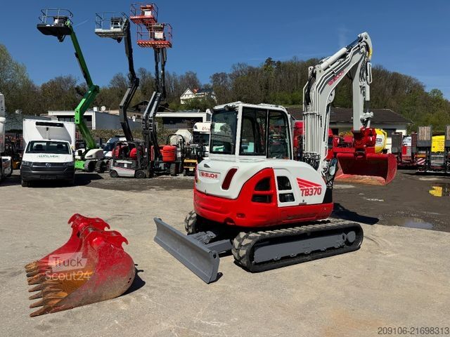 Miniescavatore TAKEUCHI TB 370 Powertilt 3xSchaufeln Neue Gummiketten