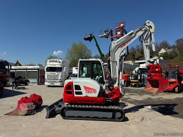 Miniescavatore TAKEUCHI TB 370 Powertilt 3xSchaufeln Neue Gummiketten