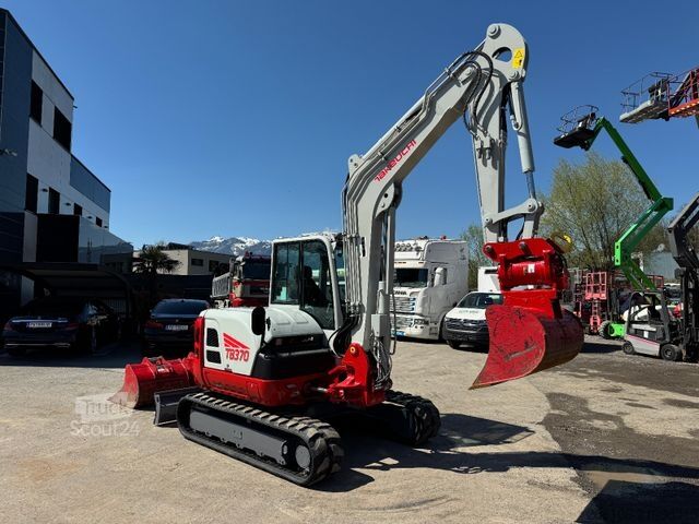 Miniescavatore TAKEUCHI TB 370 Powertilt 3xSchaufeln Neue Gummiketten