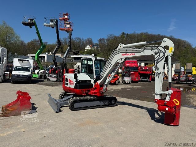 Miniescavatore TAKEUCHI TB 370 Powertilt 3xSchaufeln Neue Gummiketten