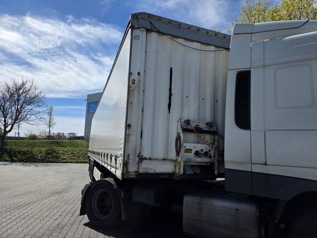Semi-remorque bâchée KRONE Coiler Gadine, Edscha, Lift, BPW Trommel