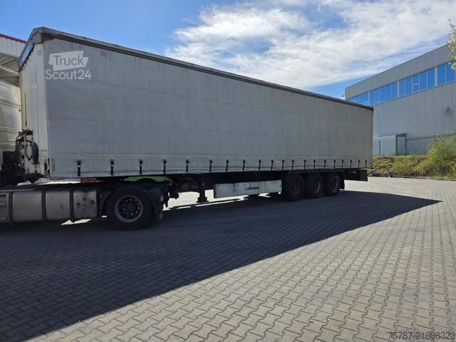Semi-remorque bâchée KRONE Coiler Gadine, Edscha, Lift, BPW Trommel