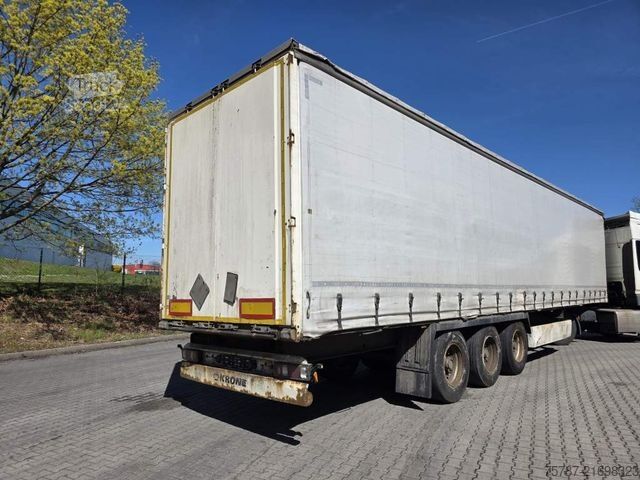 Semi-remorque bâchée KRONE Coiler Gadine, Edscha, Lift, BPW Trommel