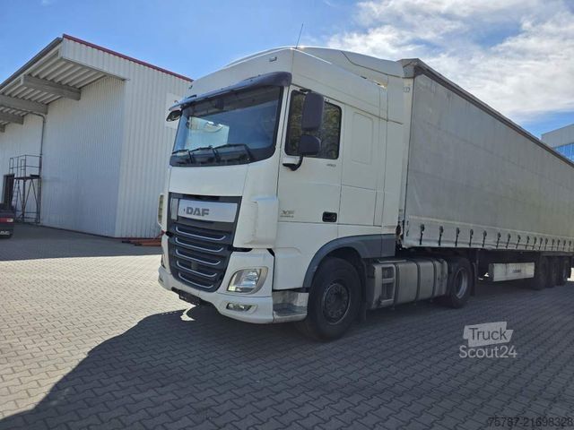 Cap tractor standard DAF XF 460 SC,ZF Intarder, Standklima, Kühlschrank