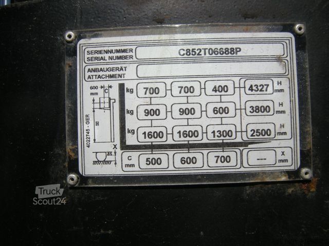 Manuālā krautuva YALE MS 16 IL AC