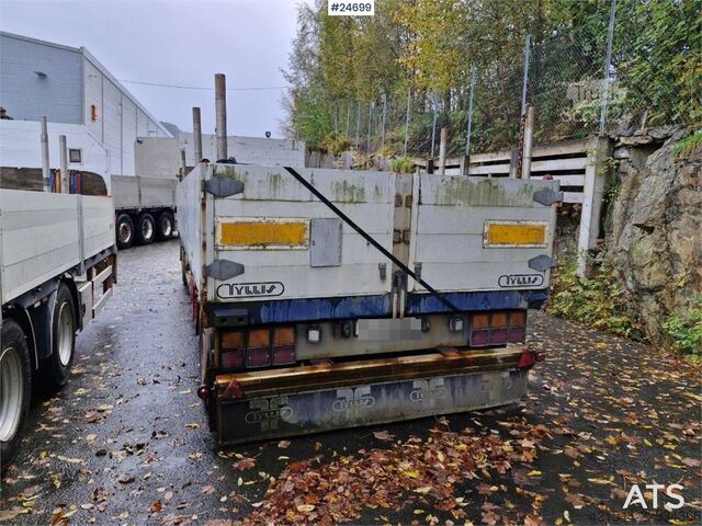 Platform aanhanger Tyllis 2 akslet Flatbed trailer – repair project with fol