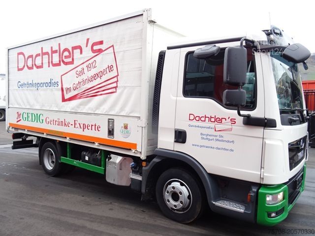 Furgone bevande MAN 8.190 TGL*4,6 m Rollplane*2x AHK*B/L*Diff.*TOP !