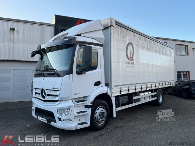 Camión plataforma con toldo MERCEDES-BENZ Antos 1832*Klima*Navi*LBW Dautel*Rufa-Aufbau*
