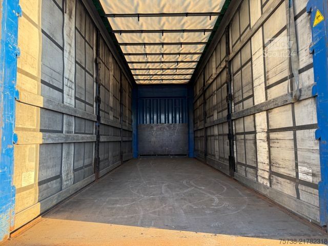 Camião plataforma com lona SCANIA R410 Pritsche+Plane/Retarder + Anhänger Krone