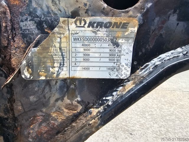 Ημιρυμουλκούμενο εναλλάξιμου αμαξώματος KRONE SD * CHASSIE * MULTI * TUNNEL * 20-30-40-45 *