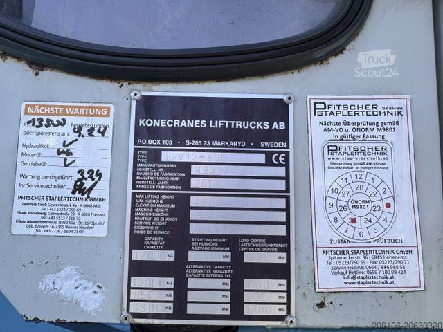Carretilla elevadora frontal Konecranes KONECRANES SMV12-600B Volvo Motor Klima
