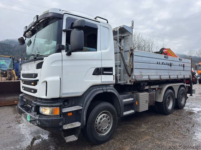 Camion-benne tricar SCANIA G440 6X4 DREISEITENKIPPER + PK 18002-EH D