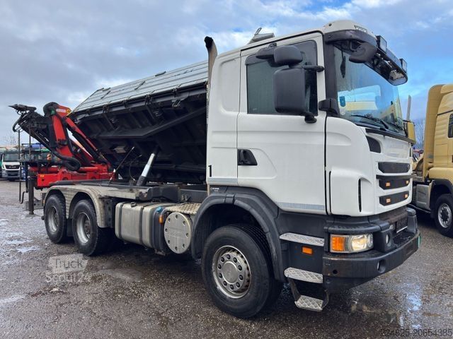 Camion-benne tricar SCANIA G440 6X4 DREISEITENKIPPER + PK 18002-EH D