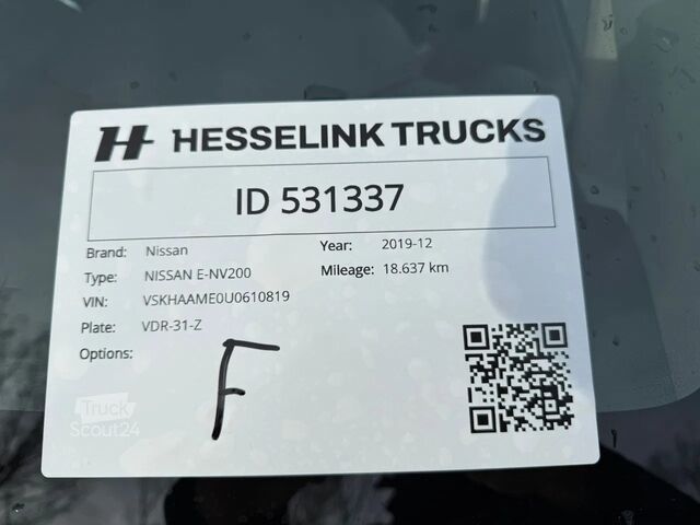 Furgons Nissan E-NV200 Full Electric Zwaailampen 18.637KM!! NL...