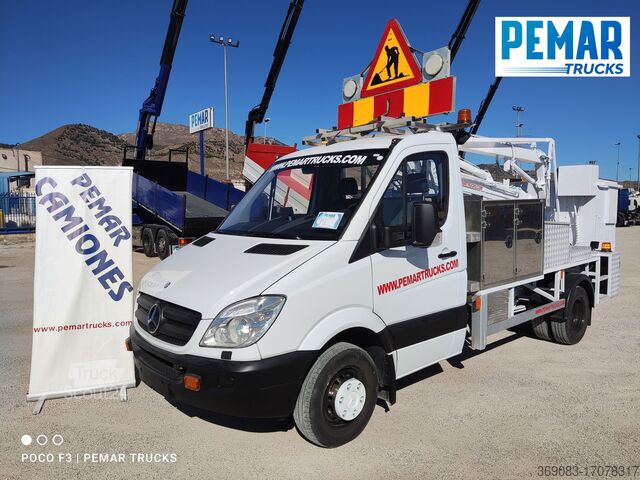Van-Korb-Plattformhubwagen Mercedes-Benz 516 CDI CESTA PLATAFORMA ELEVADORA 160 c