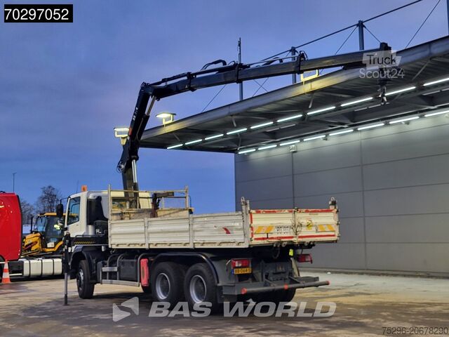 Kipper met kraan DAF CF 370 CF 6X4 HIAB 144 BS-3 HIDUO Crane Kran 8m...