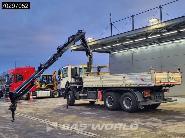 Kipper met kraan DAF CF 370 CF 6X4 HIAB 144 BS-3 HIDUO Crane Kran 8m...