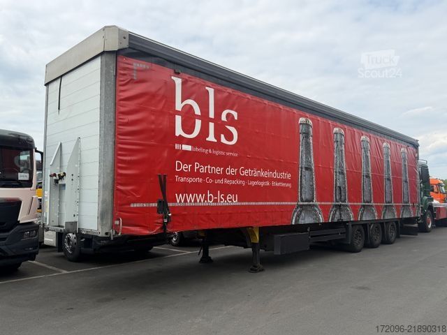 Semi-remorque bâchée SCHMITZ CARGOBULL SCS24/L - 13.62 Mega, Getränke, Hubdach