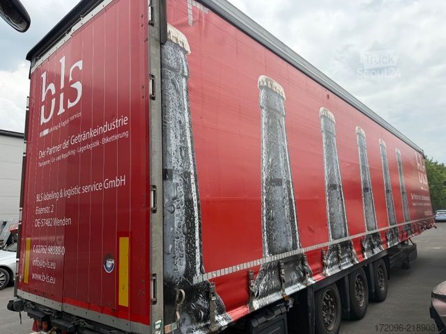 Semi-remorque bâchée SCHMITZ CARGOBULL SCS24/L - 13.62 Mega, Getränke, Hubdach