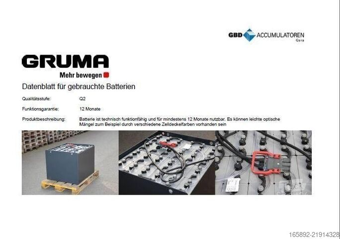 акумулятор для навантажувача GRUMA 48 Volt 3 PzS 240 Ah