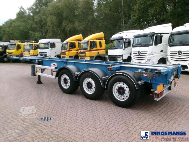 Containertransport Asca 3-axle container trailer 20-30 ft + ADR