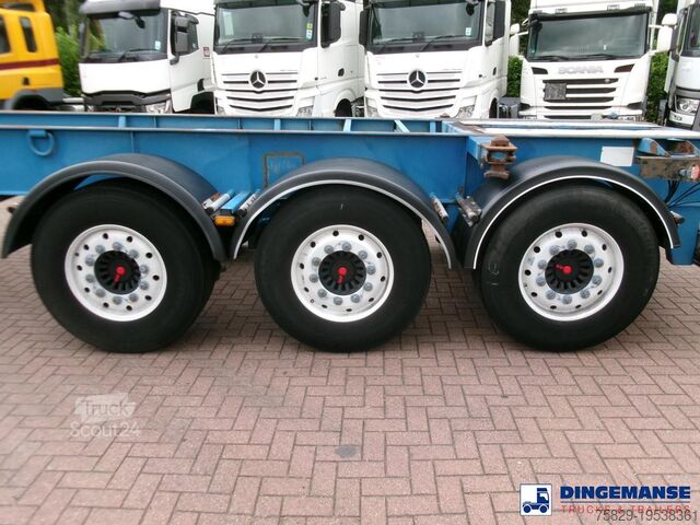 Containertransport Asca 3-axle container trailer 20-30 ft + ADR