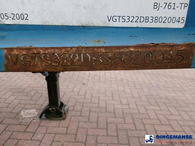 Containertransport Asca 3-axle container trailer 20-30 ft + ADR