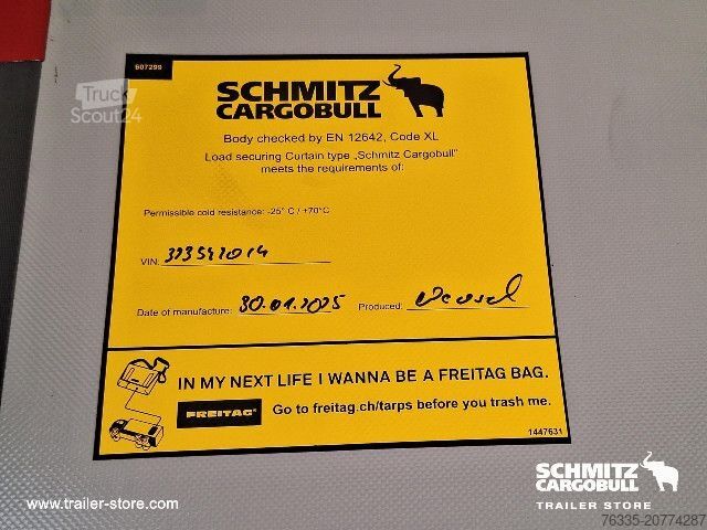 Semirimorchio con telone Schmitz Cargobull Curtainsider Mega