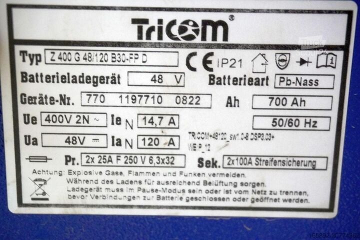 Batterie de chariot élévateur TRICOM TriCOM Futur Z 48V / 120A