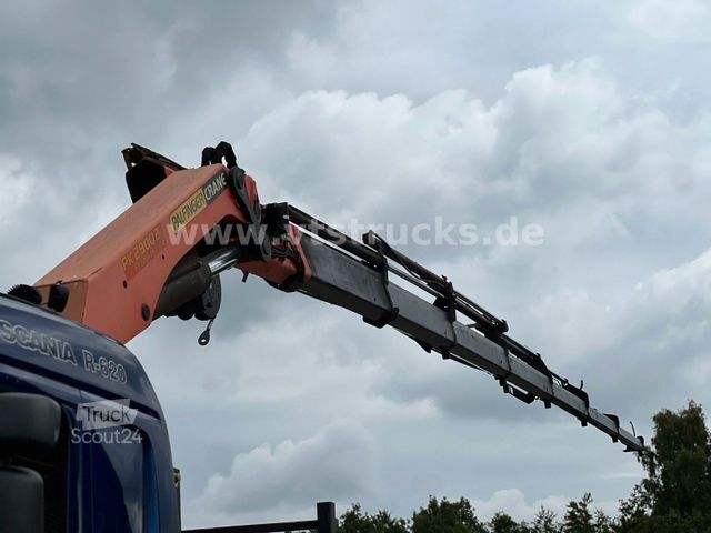 Ciężarówka z płaską platformą SCANIA R620 V8 8x4 Lenk/Lift,Pritsche Palfinger PK29002