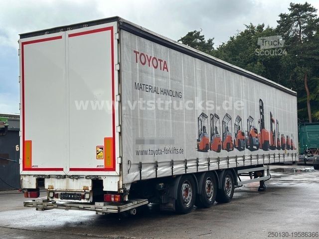 Auflieger mit Pritsche & Plane  Wiese SA-3-36CS Pritsche+Plane mit Ladebordwand