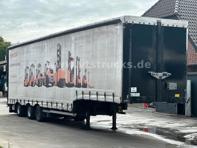 Dieplader oplegger Wiese SA 36 CS-S Tieflader-Auflieger Plane,Rampe