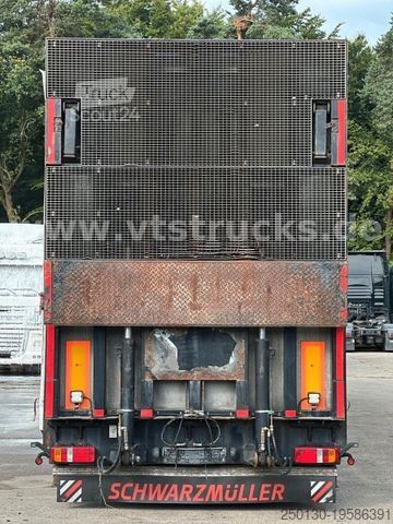 Dieplader oplegger Wiese SA 36 CS-S Tieflader-Auflieger Plane,Rampe