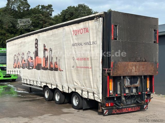 Dieplader oplegger Wiese SA 36 CS-S Tieflader-Auflieger Plane,Rampe