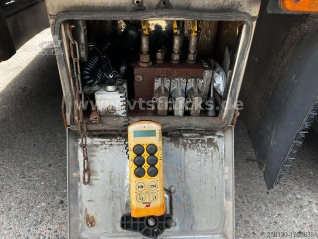 Dieplader oplegger Wiese SA 36 CS-S Tieflader-Auflieger Plane,Rampe