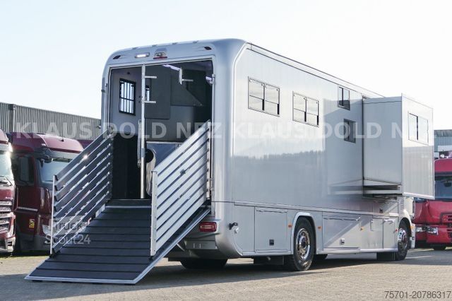 Tovorni avtomobil za prevoz živine MAN TGM 18.290 Pferdetransport Wohnwagen