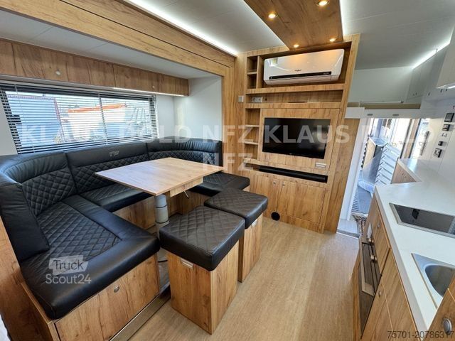 Tovorni avtomobil za prevoz živine MAN TGM 18.290 Pferdetransport Wohnwagen