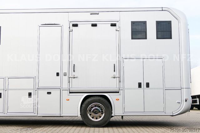 Tovorni avtomobil za prevoz živine MAN TGM 18.290 Pferdetransport Wohnwagen