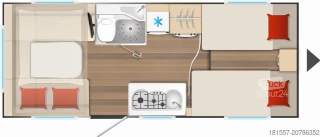 Bivalnik BÜRSTNER B66 520 TL Plus 2.000 kg